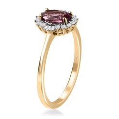 Luxoro 10K Yellow Gold AA Narsipatnam Purple Spinel And Diamond Halo Ring 0.90 Ctw 11 Luxoro 10K Yellow Gold AA Narsipatnam Purple Spinel And Diamond Halo Ring 0.90 Ctw -Jewelry store 7487092 3