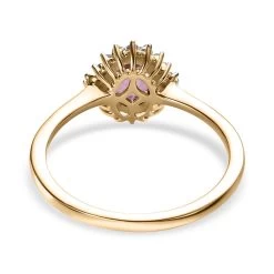 Luxoro 10K Yellow Gold AA Narsipatnam Purple Spinel And Diamond Halo Ring 0.90 Ctw 12 Luxoro 10K Yellow Gold AA Narsipatnam Purple Spinel And Diamond Halo Ring 0.90 Ctw -Jewelry store 7487092 4