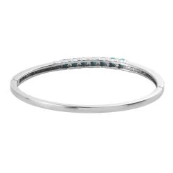 Sleeping Beauty Turquoise Bangle Bracelet In Stainless Steel (7.25 In) 2.00 Ctw | Tarnish-Free, Waterproof, Sweat Proof Jewelry -Jewelry store 7487294 4