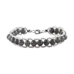 Malagasy Labradorite Bracelet In Sterling Silver (7.25 In) 62.00 Ctw