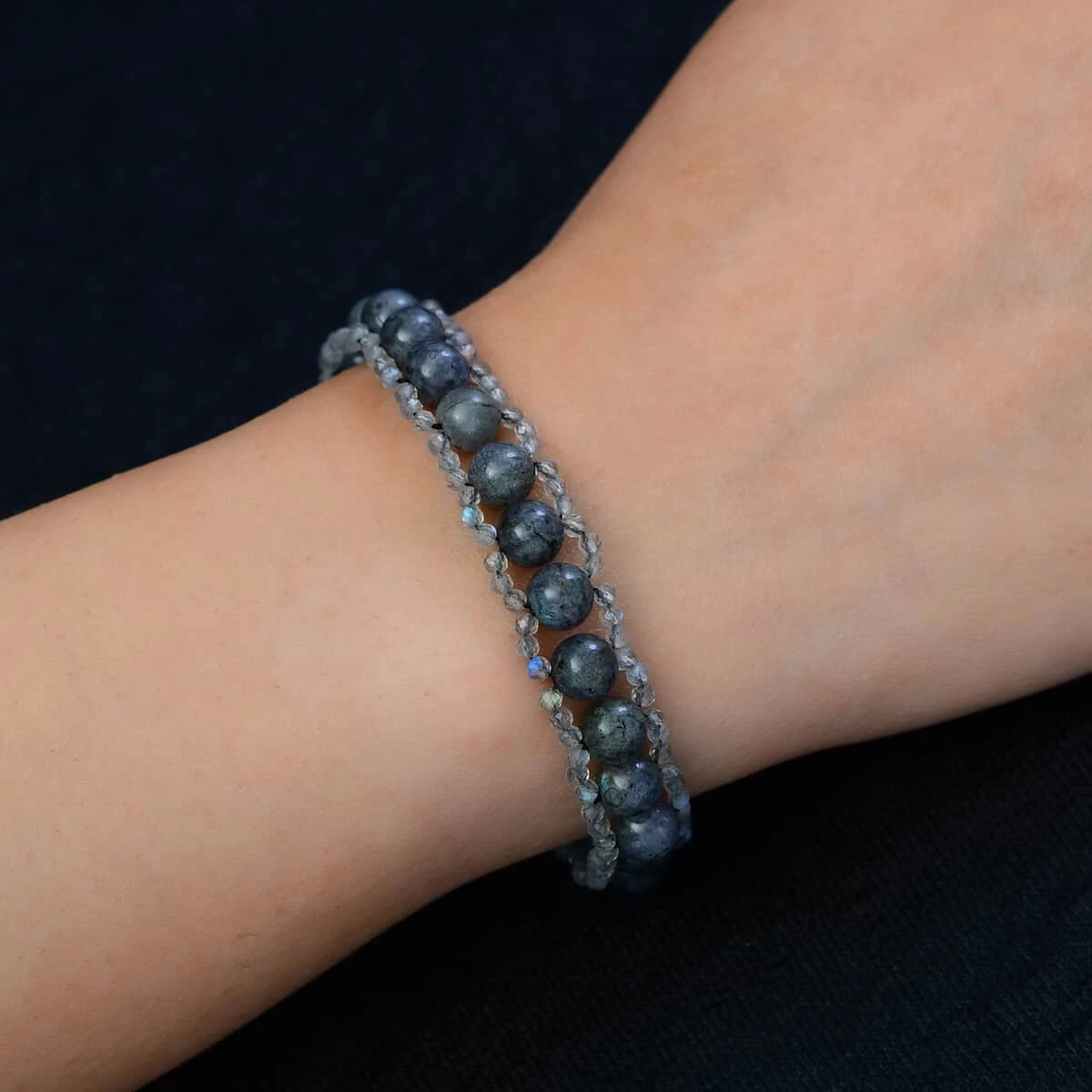 Malagasy Labradorite Bracelet In Sterling Silver (7.25 In) 62.00 Ctw 5 Malagasy Labradorite Bracelet In Sterling Silver (7.25 In) 62.00 Ctw - Image 3