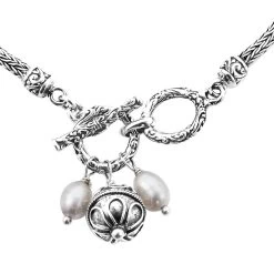 Bali Legacy Freshwater Cultured Pearl Charms Bracelet In Sterling Silver (7.25 In) 9 Bali Legacy Freshwater Cultured Pearl Charms Bracelet In Sterling Silver (7.25 In) -Jewelry store 7490178 2
