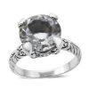 Bali Legacy Montezuma Prasiolite Solitaire Ring In Sterling Silver 6.25 Ctw -Jewelry store 7490328