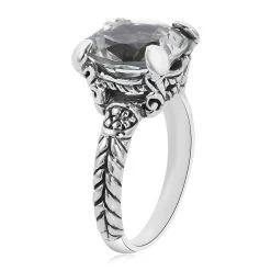 Bali Legacy Montezuma Prasiolite Solitaire Ring In Sterling Silver 6.25 Ctw -Jewelry store 7490328 3