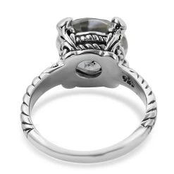 Bali Legacy Montezuma Prasiolite Solitaire Ring In Sterling Silver 6.25 Ctw -Jewelry store 7490328 4