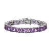 TLV Amethyst Bracelet In Platinum Over Sterling Silver (6.50 In) 29.80 Ctw -Jewelry store 7490439
