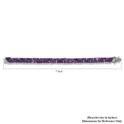 TLV Amethyst Bracelet In Platinum Over Sterling Silver (6.50 In) 29.80 Ctw -Jewelry store 7490439 4