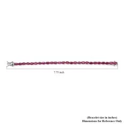 Niassa Ruby (FF) Tennis Bracelet In Platinum Over Sterling Silver (6.50 In) 18.85 Ctw 11 Niassa Ruby (FF) Tennis Bracelet In Platinum Over Sterling Silver (6.50 In) 18.85 Ctw -Jewelry store 7491170 4