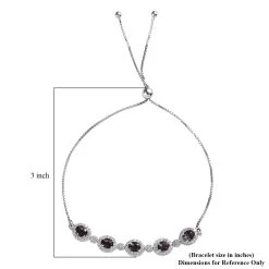 Tanzanian Lavender Spinel And White Zircon Bolo Bracelet In Platinum Over Sterling Silver (10.50 In) 3.15 Ctw 11 Tanzanian Lavender Spinel And White Zircon Bolo Bracelet In Platinum Over Sterling Silver (10.50 In) 3.15 Ctw -Jewelry store 7504204 4