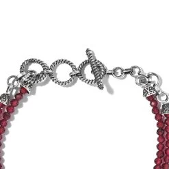 Artisan Crafted Sri Lankan Sunstone And Mozambique Garnet Dragonfly Double-Row Toggle Clasp Bracelet Sterling Silver (7.25 In) 46.90 Ctw -Jewelry store 7504268 3