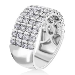 Modani 950 Platinum Diamond G VS 4 Lines Ring 9 Grams 2.00 Ctw (Del. In 10-15 Days) -Jewelry store 7504512 3
