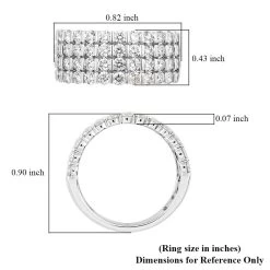 Modani 950 Platinum Diamond G VS 4 Lines Ring 9 Grams 2.00 Ctw (Del. In 10-15 Days) -Jewelry store 7504512 4