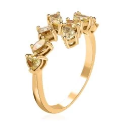 Modani 18K Yellow Gold Natural Yellow Diamond (I1) Ring (Del. In 10-15 Days) 1.30 Ctw -Jewelry store 7504518 3