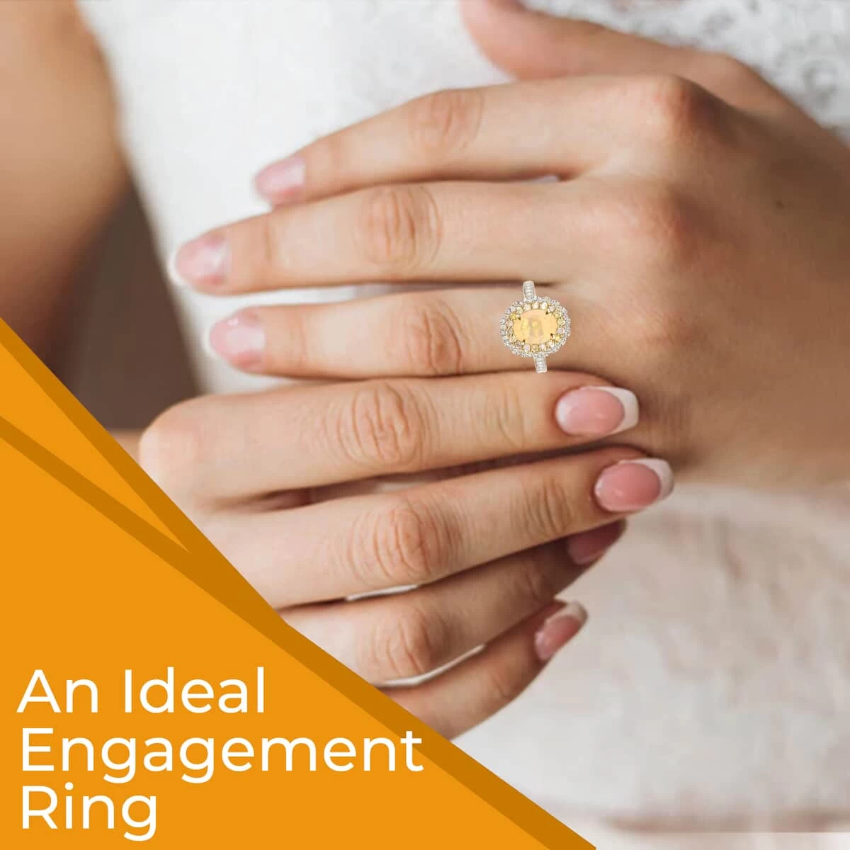 Ankur Treasure Chest Modani 14K Yellow Gold Ethiopian Welo Opal Ring, Multi Color Diamond Accent Ring, Gold Ring, Floral Halo Ring 1.45 Ctw 6 Ankur Treasure Chest Modani 14K Yellow Gold Ethiopian Welo Opal Ring, Multi Color Diamond Accent Ring, Gold Ring, Floral Halo Ring 1.45 Ctw - Image 4