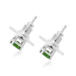 Chrome Diopside Earrings In Platinum Over Sterling Silver 0.75 Ctw -Jewelry store 7505191 3
