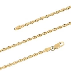 10K Yellow Gold 2.52mm Rope Necklace 24 Inches 4.4 Grams 9 10K Yellow Gold 2.52mm Rope Necklace 24 Inches 4.4 Grams -Jewelry store 7508006 2