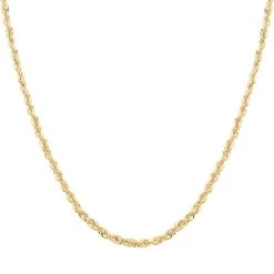 10K Yellow Gold 2.52mm Rope Necklace 24 Inches 4.4 Grams 10 10K Yellow Gold 2.52mm Rope Necklace 24 Inches 4.4 Grams -Jewelry store 7508006 3