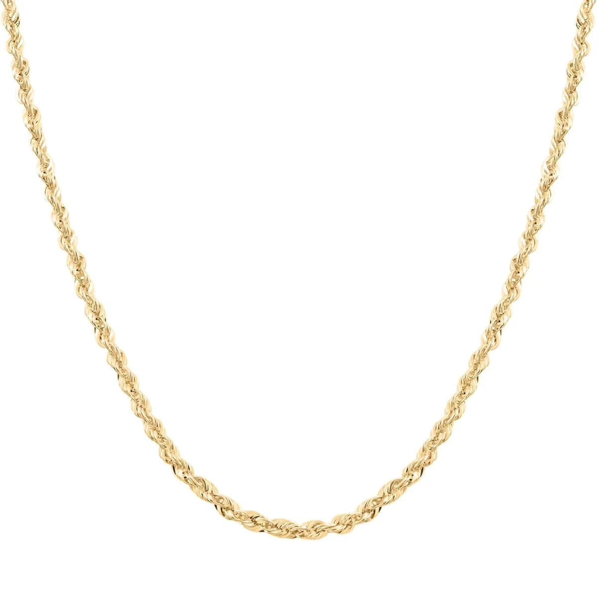 10K Yellow Gold 2.52mm Rope Necklace 24 Inches 4.4 Grams 6 10K Yellow Gold 2.52mm Rope Necklace 24 Inches 4.4 Grams - Image 4