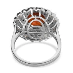 One Time Only Tanzania Tangerine Kyanite, Multi Gemstone Ring In Platinum Over Sterling Silver 5.25 Ctw -Jewelry store 7508702 4