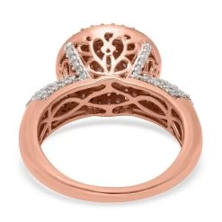 Natural Pink And White Diamond I3 Ring In Vermeil Rose Gold Over Sterling Silver 1.00 Ctw 12 Natural Pink And White Diamond I3 Ring In Vermeil Rose Gold Over Sterling Silver 1.00 Ctw -Jewelry store 7510704 4