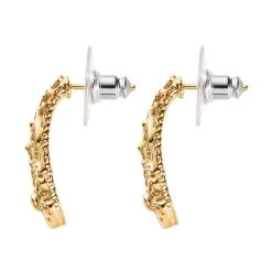 14K Yellow Gold Over Sterling Silver Openwork Earrings -Jewelry store 7510753 5