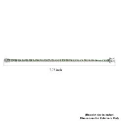 Premium Tsavorite Garnet And Moissanite Tennis Bracelet In Platinum Over Sterling Silver (7.25 In) 5.50 Ctw 11 Premium Tsavorite Garnet And Moissanite Tennis Bracelet In Platinum Over Sterling Silver (7.25 In) 5.50 Ctw -Jewelry store 7511026 4