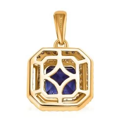 Iliana 18K Yellow Gold AAA Tanzanite And SI Natural Yellow And White Diamond Double Halo Pendant 1.90 Ctw 11 Iliana 18K Yellow Gold AAA Tanzanite And SI Natural Yellow And White Diamond Double Halo Pendant 1.90 Ctw -Jewelry store 7511715 4