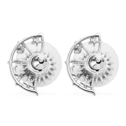 Premium Rainbow Moonstone, Moissanite Celestial Sun, Moon, And Stars Statement Earrings In Platinum Over Sterling Silver 1.60 Ctw -Jewelry store 7512277 4