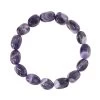 Bi-Color Amethyst Carved Beaded Stretch Bracelet 164.00 Ctw -Jewelry store 7512476