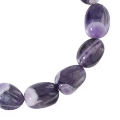 Bi-Color Amethyst Carved Beaded Stretch Bracelet 164.00 Ctw -Jewelry store 7512476 3