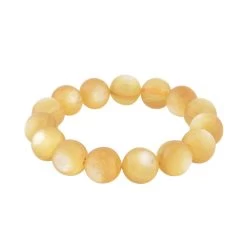 Brazilian Golden Lepidolite Beaded Stretch Bracelet 315.00 Ctw -Jewelry store 7512694 2