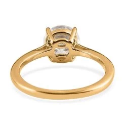 Ankur Treasure Chest Moissanite Solitaire Ring, Moissanite Ring, Vermeil Yellow Gold Over Sterling Silver Ring 0.90 Ctw -Jewelry store 7514219 5