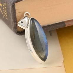 Peacock Labradorite Pendant In Sterling Silver 23.85 Ctw -Jewelry store 7515826 1