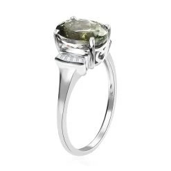 Luxoro 10K White Gold Premium Green Tanzanite And G-H I3 Diamond Ring 3.25 Ctw (Del. In 5-7 Days) 11 Luxoro 10K White Gold Premium Green Tanzanite And G-H I3 Diamond Ring 3.25 Ctw (Del. In 5-7 Days) -Jewelry store 7516207 3