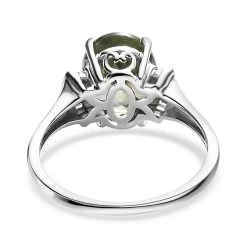 Luxoro 10K White Gold Premium Green Tanzanite And G-H I3 Diamond Ring 3.25 Ctw (Del. In 5-7 Days) 12 Luxoro 10K White Gold Premium Green Tanzanite And G-H I3 Diamond Ring 3.25 Ctw (Del. In 5-7 Days) -Jewelry store 7516207 4