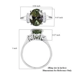 Luxoro 10K White Gold Premium Green Tanzanite And G-H I3 Diamond Ring 3.25 Ctw (Del. In 5-7 Days) 13 Luxoro 10K White Gold Premium Green Tanzanite And G-H I3 Diamond Ring 3.25 Ctw (Del. In 5-7 Days) -Jewelry store 7516207 5