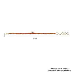 Tangerine Kyanite Beaded Bracelet In 14K Yellow Gold Over Sterling Silver (7.25 In) 28.00 Ctw -Jewelry store 7516389 4