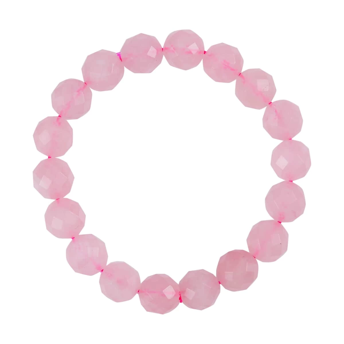 Galilea Rose Quartz Beaded Stretch Bracelet 183.00 Ctw 3 Galilea Rose Quartz Beaded Stretch Bracelet 183.00 Ctw