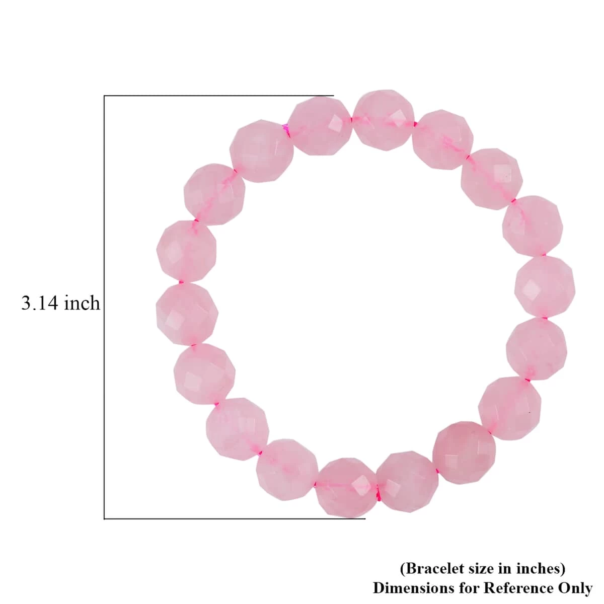Galilea Rose Quartz Beaded Stretch Bracelet 183.00 Ctw 7 Galilea Rose Quartz Beaded Stretch Bracelet 183.00 Ctw - Image 5