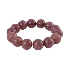 Strawberry Quartz Beaded Stretch Bracelet 406.00 Ctw 9 Strawberry Quartz Beaded Stretch Bracelet 406.00 Ctw -Jewelry store 7518386 2