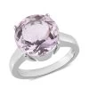 Rose De France Amethyst Solitaire Ring In Stainless Steel 5.60 Ctw | Tarnish-Free, Waterproof, Sweat Proof Jewelry -Jewelry store 7518475