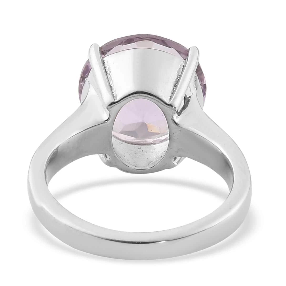 Rose De France Amethyst Solitaire Ring In Stainless Steel 5.60 Ctw | Tarnish-Free, Waterproof, Sweat Proof Jewelry 7 Rose De France Amethyst Solitaire Ring In Stainless Steel 5.60 Ctw | Tarnish-Free, Waterproof, Sweat Proof Jewelry - Image 5