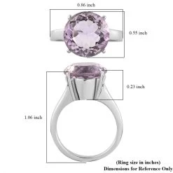 Rose De France Amethyst Solitaire Ring In Stainless Steel 5.60 Ctw | Tarnish-Free, Waterproof, Sweat Proof Jewelry 13 Rose De France Amethyst Solitaire Ring In Stainless Steel 5.60 Ctw | Tarnish-Free, Waterproof, Sweat Proof Jewelry -Jewelry store 7518475 5