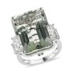 AAA Montezuma Prasiolite And Multi Gemstone Ring In Platinum Over Sterling Silver 25.90 Ctw 2 AAA Montezuma Prasiolite And Multi Gemstone Ring In Platinum Over Sterling Silver 25.90 Ctw -Jewelry store 7522252