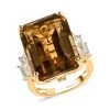 AAA Brazilian Citrine And Multi Gemstone Ring In Vermeil Yellow Gold Over Sterling Silver 25.90 Ctw -Jewelry store 7522274