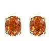 Value Buy Luxoro 10K Yellow Gold Premium Orange Sapphire Solitaire Stud Earrings 1.10 Ctw -Jewelry store 7527681