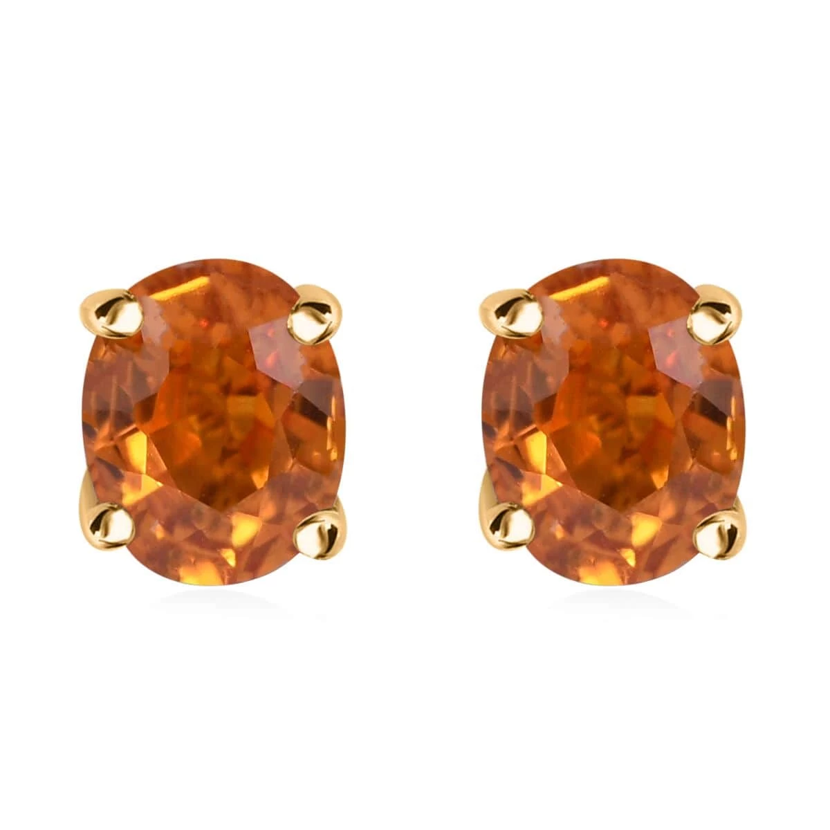 Value Buy Luxoro 10K Yellow Gold Premium Orange Sapphire Solitaire Stud Earrings 1.10 Ctw 3 Value Buy Luxoro 10K Yellow Gold Premium Orange Sapphire Solitaire Stud Earrings 1.10 Ctw