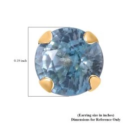 Luxoro 10K Yellow Gold Premium Ratanakiri Blue Zircon Solitaire Stud Earrings 1.50 Ctw 9 Luxoro 10K Yellow Gold Premium Ratanakiri Blue Zircon Solitaire Stud Earrings 1.50 Ctw -Jewelry store 7527713 3