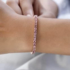Premium Morro Redondo Pink Tourmaline Tennis Bracelet In Vermeil Rose Gold Over Sterling Silver (7.25 In) 6.10 Ctw 9 Premium Morro Redondo Pink Tourmaline Tennis Bracelet In Vermeil Rose Gold Over Sterling Silver (7.25 In) 6.10 Ctw -Jewelry store 7532416 2