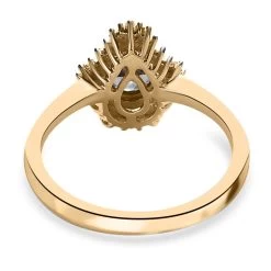 Luxoro 10K Yellow Gold Premium Green Tanzanite And G-H I3 Diamond Halo Ring 0.85 Ctw (Del. In 5-7 Days) 12 Luxoro 10K Yellow Gold Premium Green Tanzanite And G-H I3 Diamond Halo Ring 0.85 Ctw (Del. In 5-7 Days) -Jewelry store 7532587 4